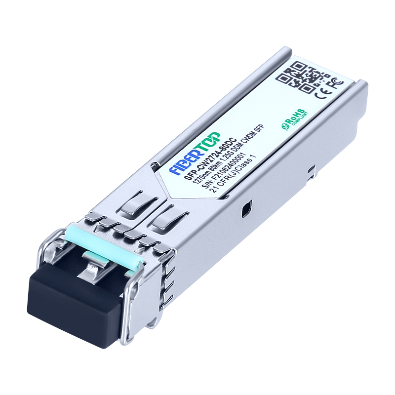 Cisco® CWDM-SFP-1270 Compatible 1.25G CWDM SFP Transceiver SMF 1270nm 80km LC DOM