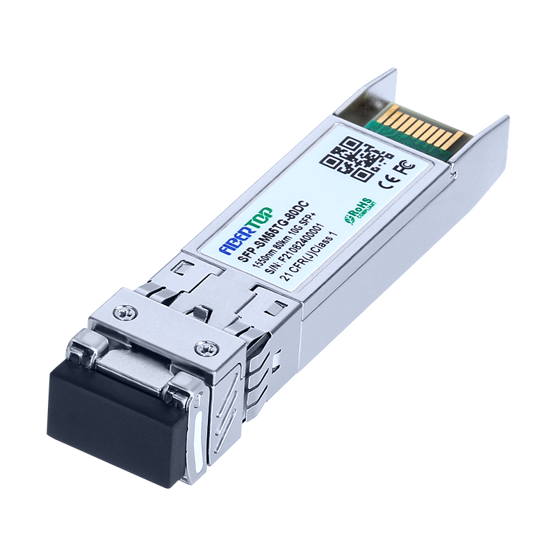 Alcatel-Lucent® SFP-10G-ZR Compatible 10GBase-ZR SFP+ Transceiver SMF 1550nm 80km LC DOM