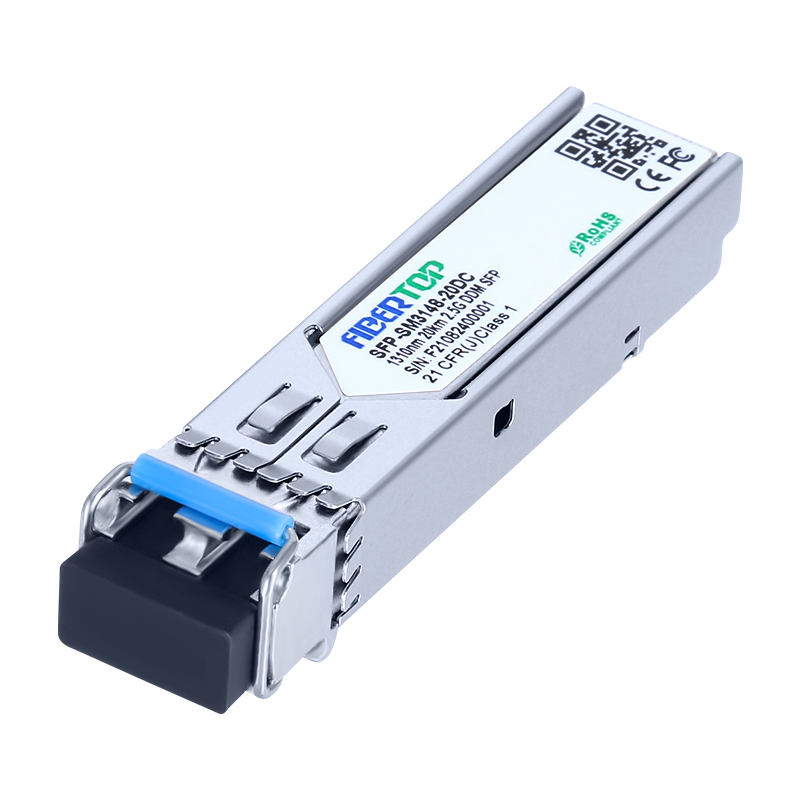 Cisco® ONS-SI-2G-I1 Compatible 2.5G SFP Industrial Transceiver SMF 1310nm 20km LC DOM