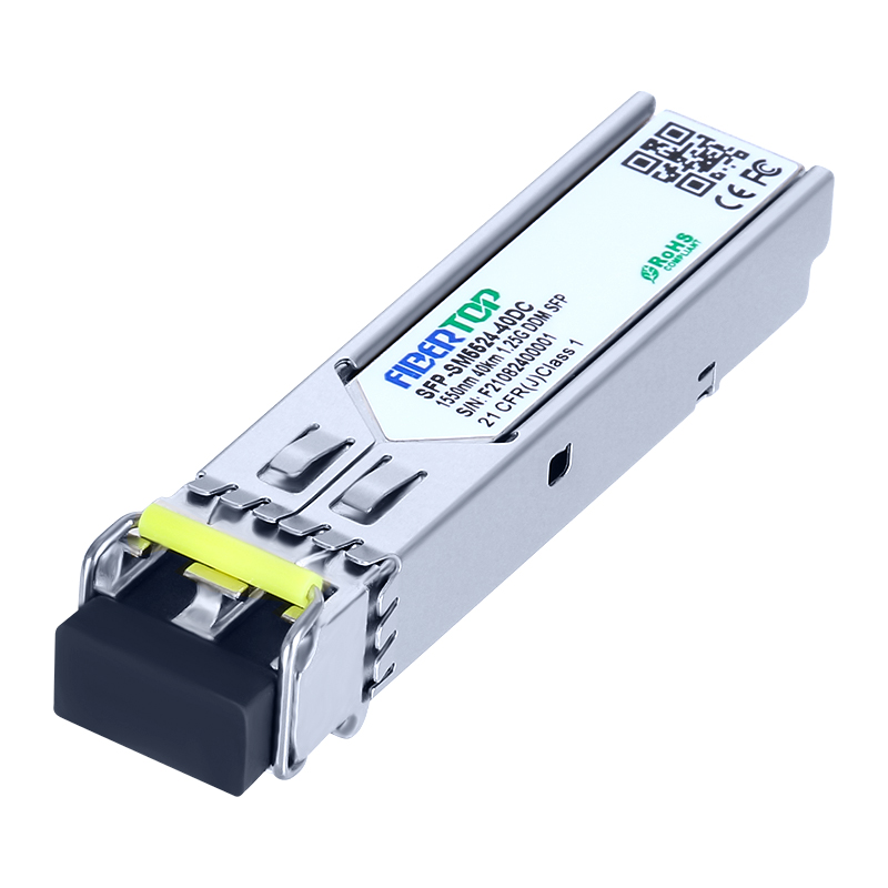 Juniper® SFP-1GE-EX1550-40 Compatible 1000Base-EX SFP Transceiver SMF 1550nm 40km LC DOM
