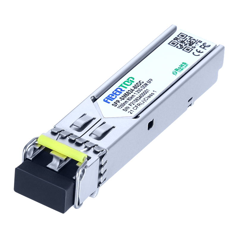 Cisco® GLC-ZX-SM Compatible 1000Base-ZX SFP Transceiver SMF 1550nm 80km LC DOM