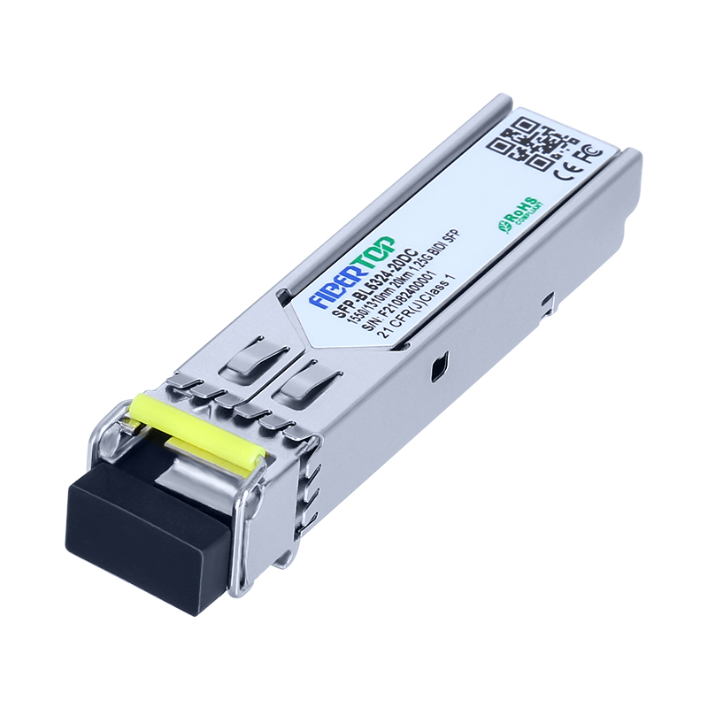 D-Link DEM-330T Compatible 1000Base-BX-D BIDI SFP Transceiver SMF 1550nm Tx/1310nm Rx 20km Single LC DOM