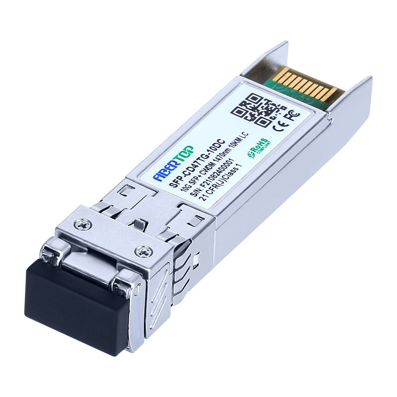 Cisco® CWDM-SFP10G-1470-10 Compatible 10G SFP+ CWDM Transceiver SMF 1470nm 10km LC DOM