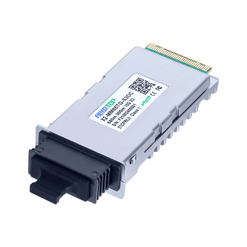 Q Logic X2-SW-01 Compatible 10GBASE-SR X2 Transceiver MMF 850nm 300m Duplex SC DOM