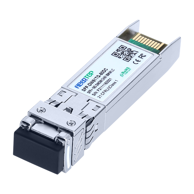 HW®  SFP-10G-ZDWT-A5 Compatible 10GBase-DWDM SFP+ Transceiver  80km  LC  DOM