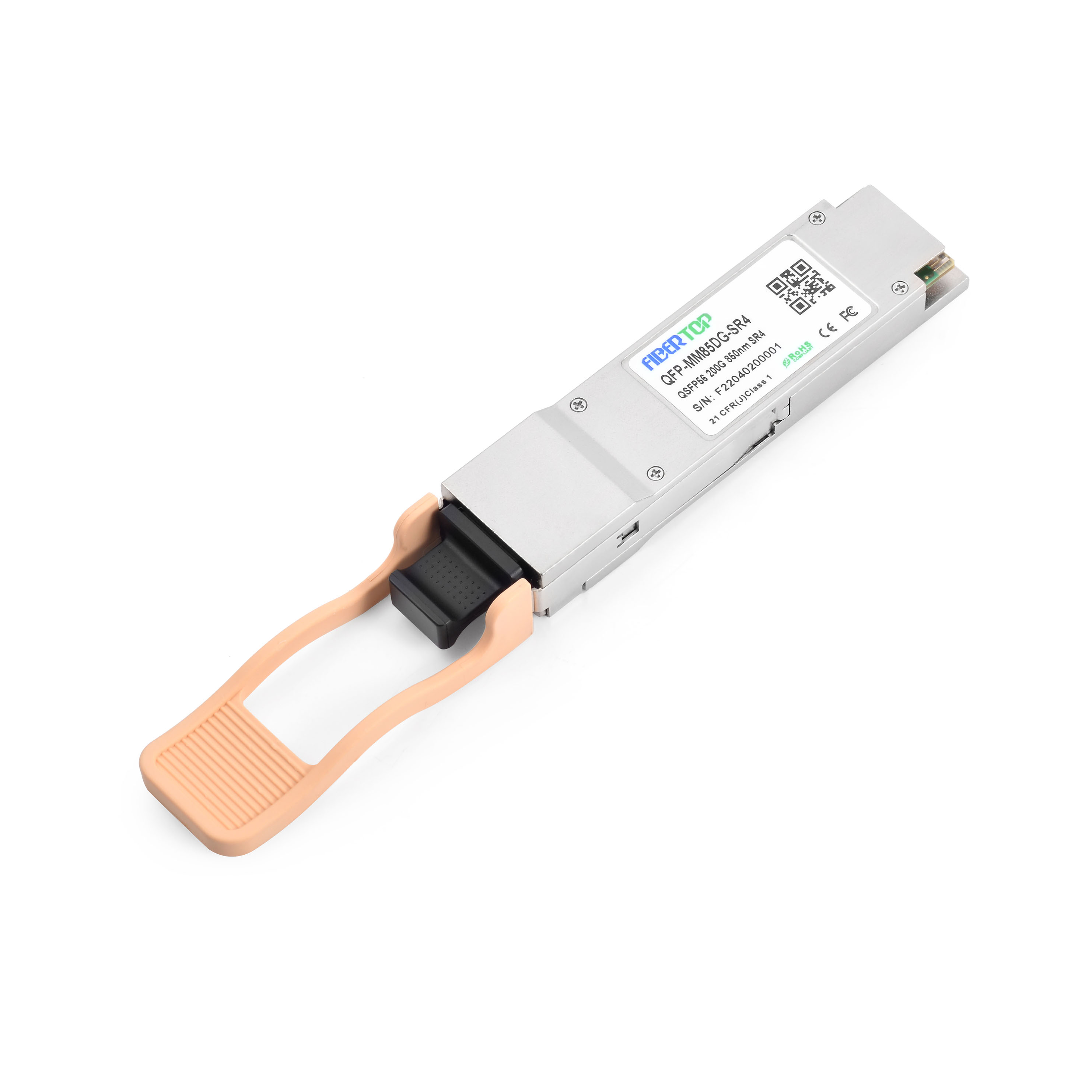 For MELLANOX MMA1T00-HS Compatible 200Gbps QSFP56 Transceiver Multi Mode 100m MPO