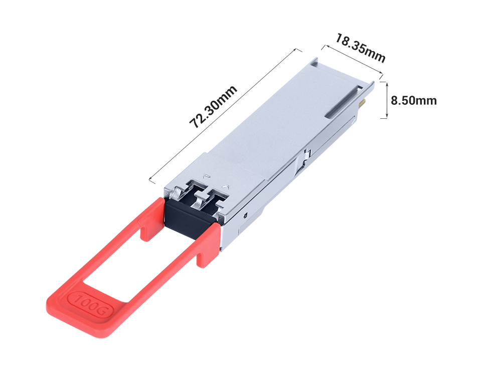 QSFP28 100G 40km size